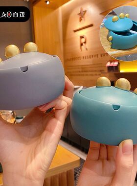 恐龙带盖风小摆件烟灰缸个性家用