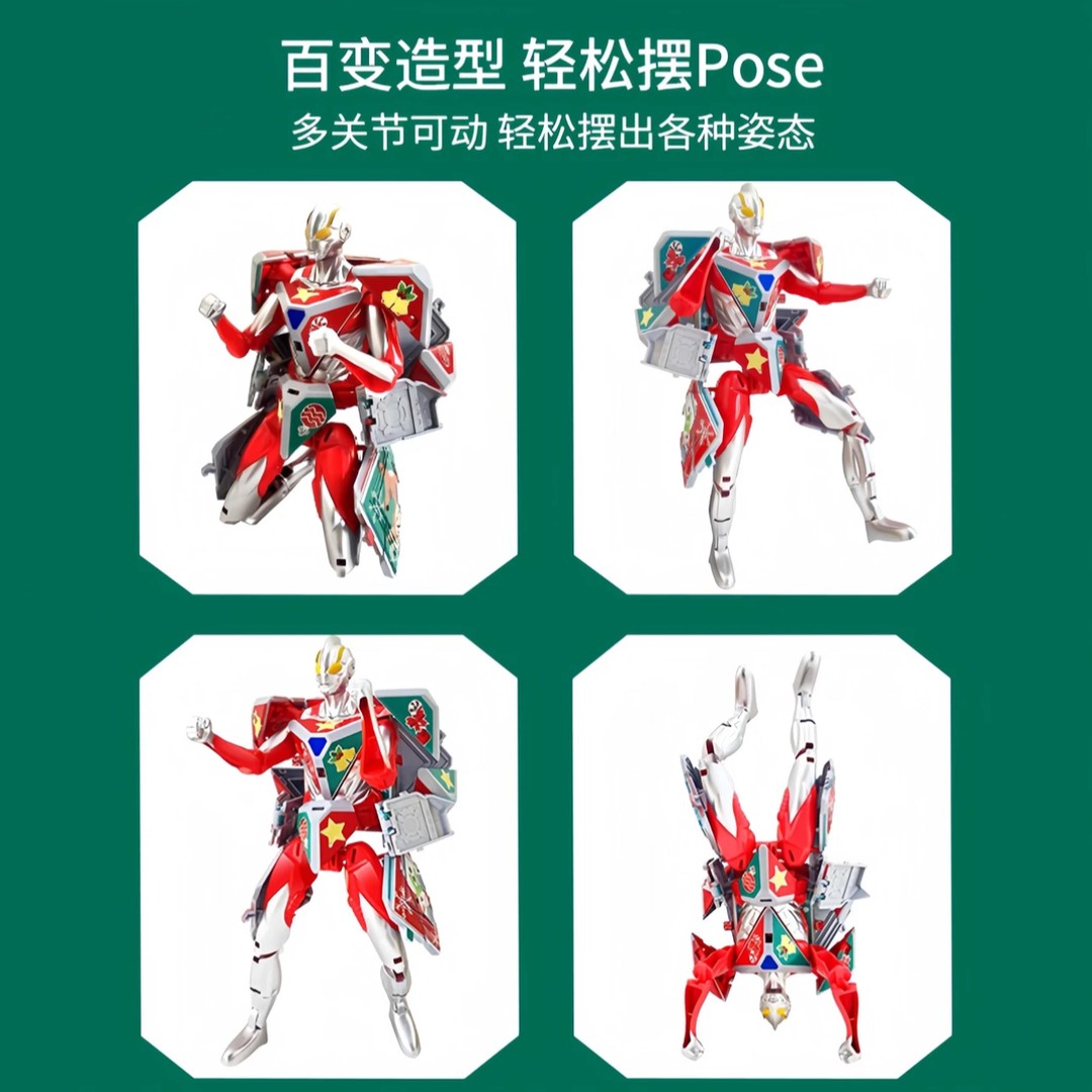 【孩子的礼物】大号变形魔方机器人公仔手办拼装益智声效儿童玩具 - 图1