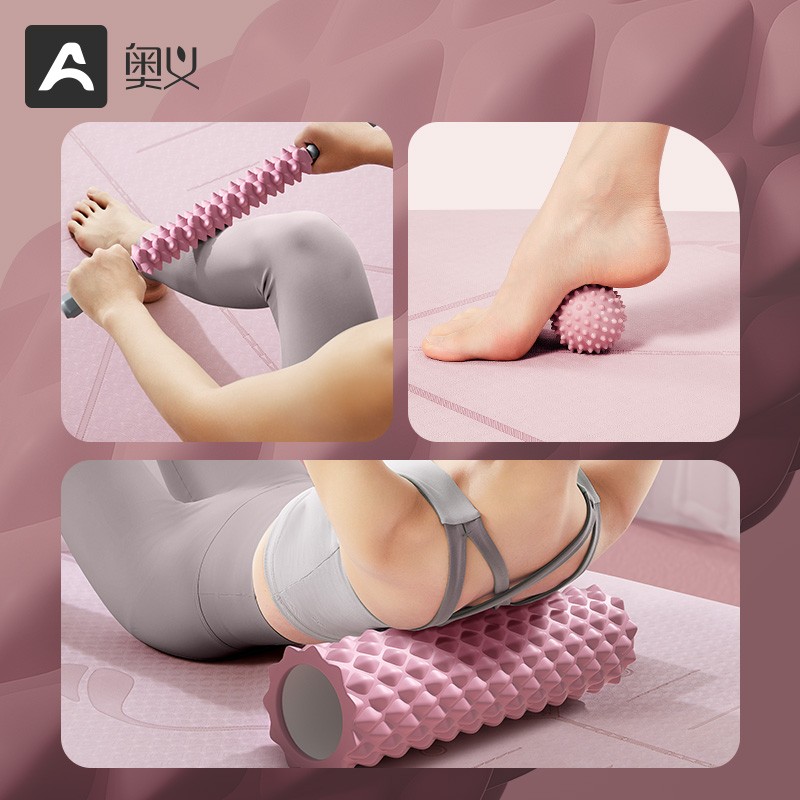 奥义颈椎肌肉放松专业狼牙按摩棒滚轴滚轮滚腿按摩器瑜伽柱家用 - 图1