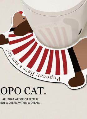 可爱腊肠狗卫生间u型硅藻泥防溅尿吸水防滑踩脚家用落地摆件