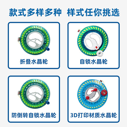 风筝线轮盘防倒转手握大轴承配件带刹车省力高级档2025风筝专用线 - 图3