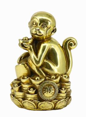 黄铜十二生肖 大号铜鼠牛虎兔龙蛇马羊猴鸡狗猪 属相铜摆件现货