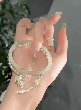 新中式古风国潮响铃手链女简约超仙百搭夏小众设计高级感流苏