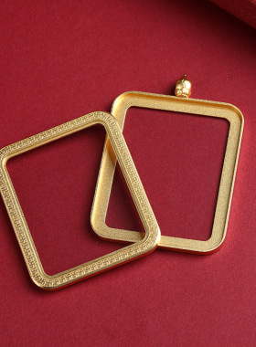 尼泊尔西藏唐卡盒子双面款手绘手工唐卡盒子金色银色铜盒嘎乌盒