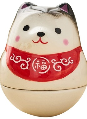 可爱治愈系柴犬不倒翁工