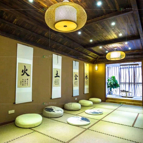 新中式竹编吊灯餐厅灯日式榻榻米禅意竹灯茶室民宿火锅饭店竹艺灯 - 图2