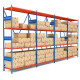 Heavy-duty pallet rack warehouse large-scale fixed load-bearing factory mezzanine rack high-throughput storage warehouse cargo rack