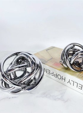 北欧简约银色玻璃沙漏烟灰缸创意电镀工艺品家居饰品摆件工艺品