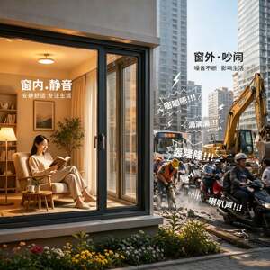 凤铝断桥铝门窗系统窗封阳台铝合金门窗客厅玻璃落地窗室内隔音窗