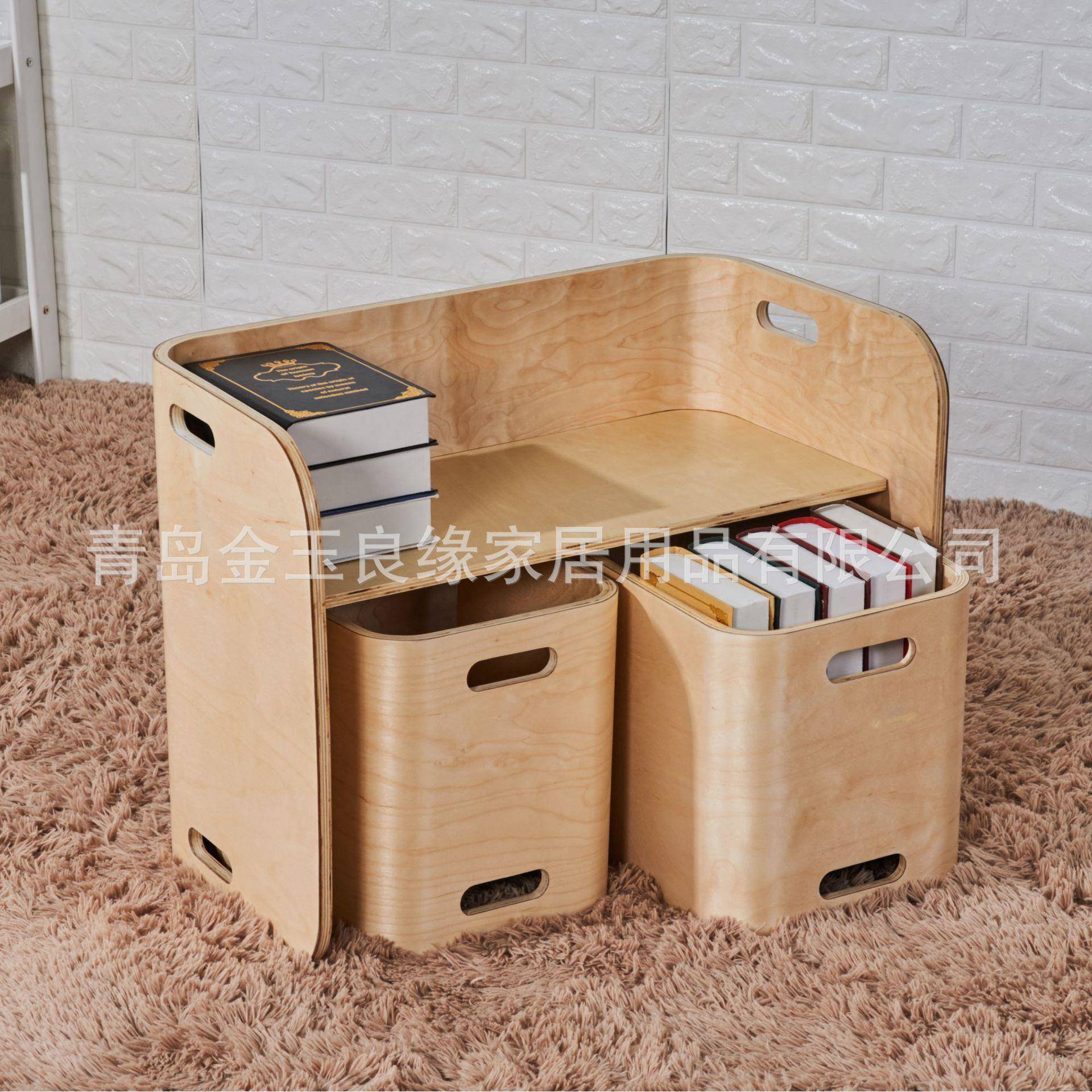 Multifunctional children's solid wood study table kindergarten table children's table children's multifunctional study table and chair