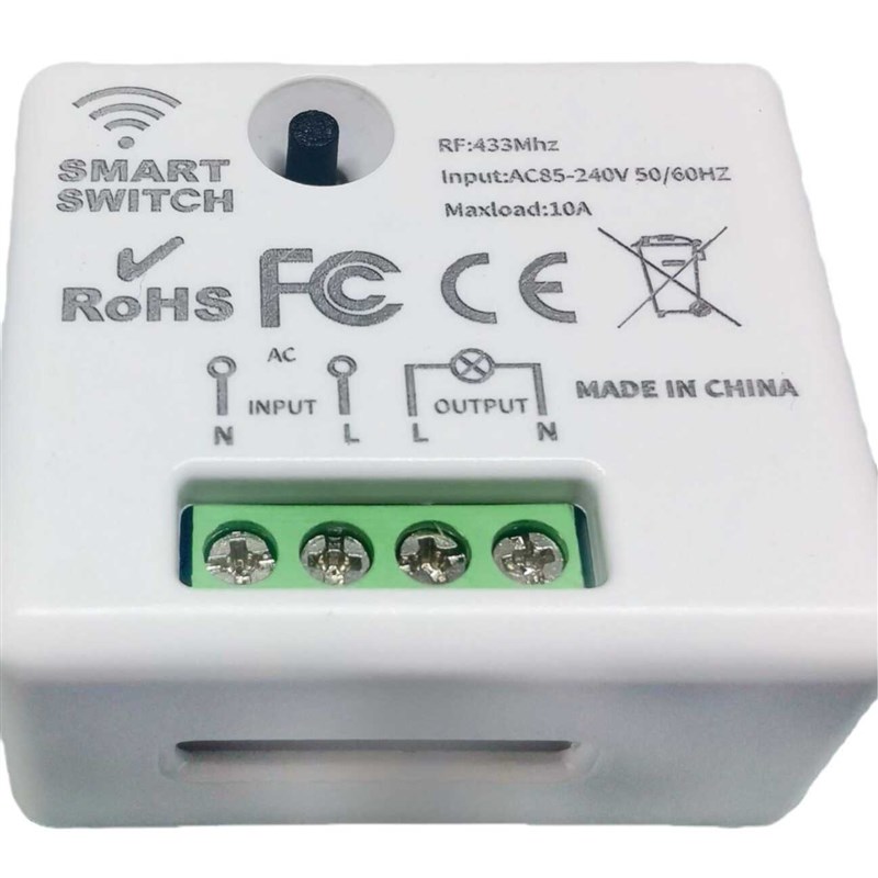 免布线433遥控开关双控无线遥控开关 开灯神器 智能开关 通断器 - 图1