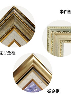 酒店玄关装饰画竖版走廊过道壁画欧式客厅三联画美式沙发背景墙画