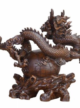 龙摆件招财风家居装饰品玄关摆件办公桌店铺公司酒店酒吧收银前台