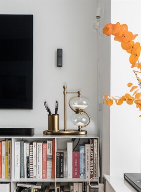 创意办公室笔筒摆件轻奢沙漏计时器送领导书桌办公桌装饰送礼品盒