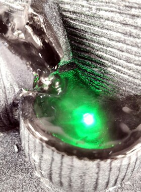 桌面创意几何流水生财小喷泉客厅转运球招财工艺品家居装饰摆件