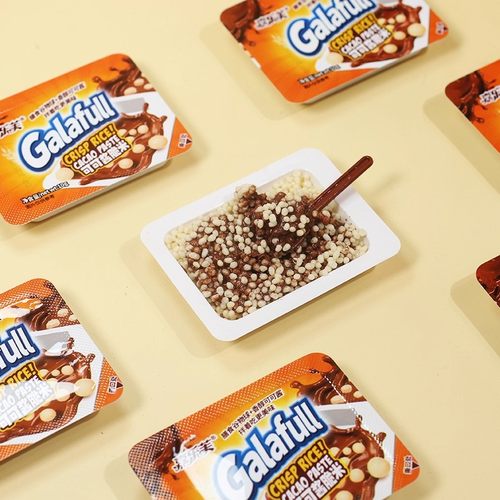 嘉乐芙可可酱脆米谷物米花巧克力学生小孩零食朱古力休闲食品 - 图2