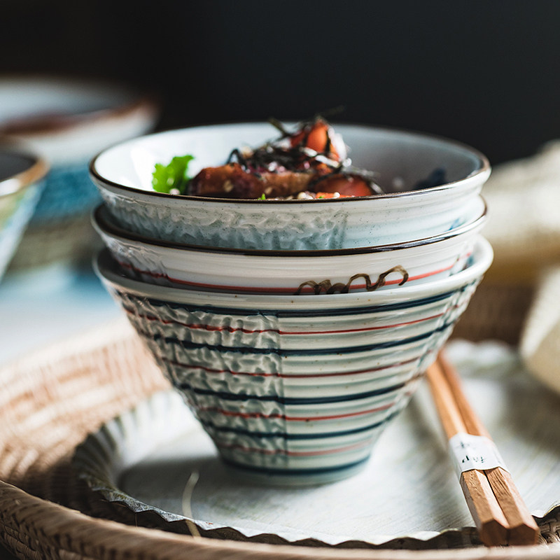 个人专用高颜值碗家用吃饭小碗特别好看的碗斗笠面碗陶瓷饭碗餐具,淘宝优惠券,粉丝福利购,淘宝优惠卷