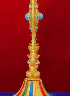 藏传密宗合金八吉祥家用桌面摆件吉祥八宝装饰摆件八供养摆件15cm