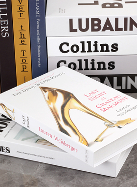 软装饰品样板房间仿真书装饰摆件