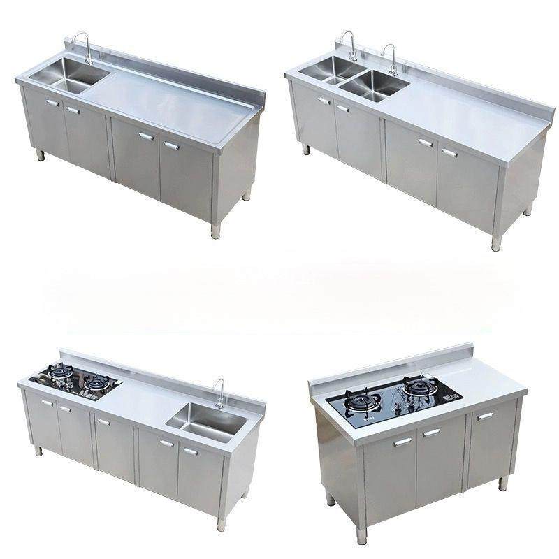 304特厚不锈钢水池水槽一体柜洗菜家用商用洗碗池厨房橱柜操作台,淘宝优惠券,粉丝福利购,淘宝优惠卷