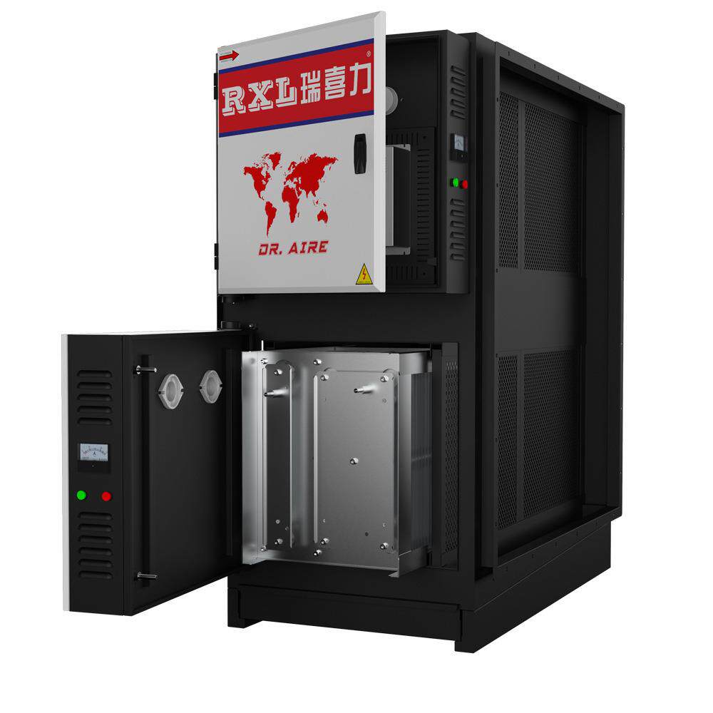 不锈钢工业商用抽油烟净化器静电式厨房餐饮业低空排放过滤净化器 - 图1