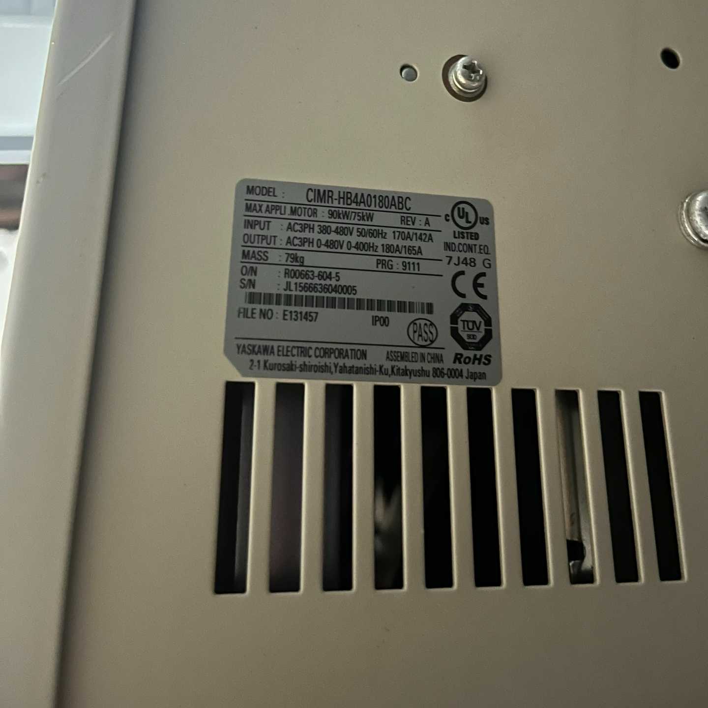 (询价)安川H1000 75KW/90KW变频器， - 图0