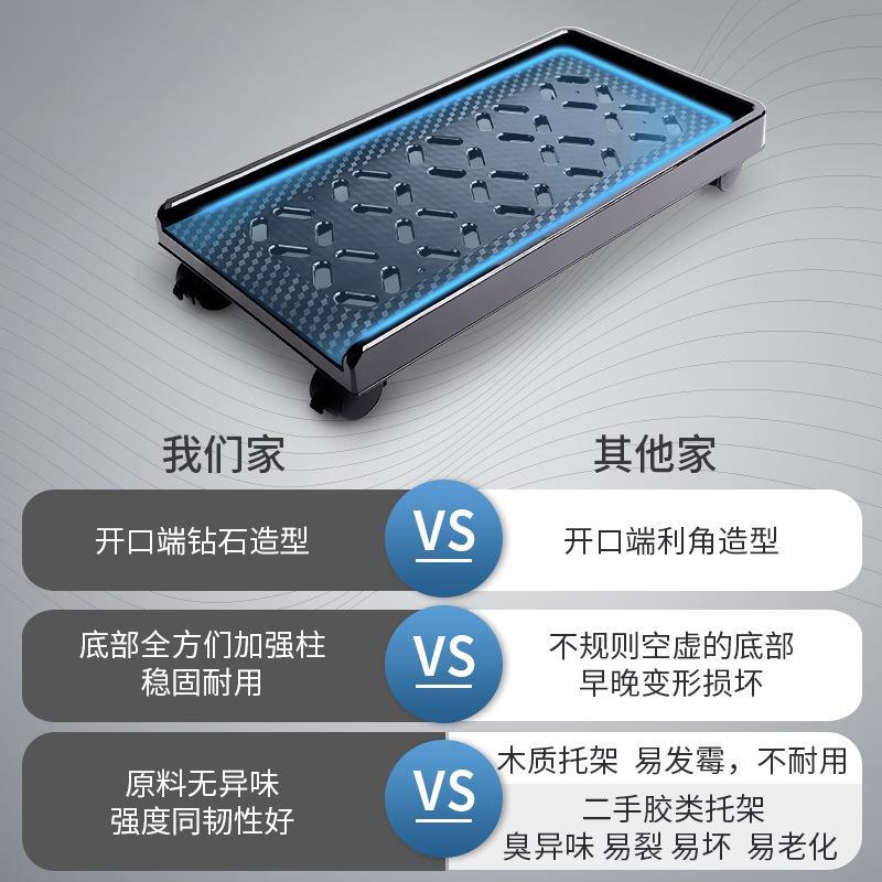 Desktop computer host base tray removable pulley chassis shelf home office simple bracket storage rack