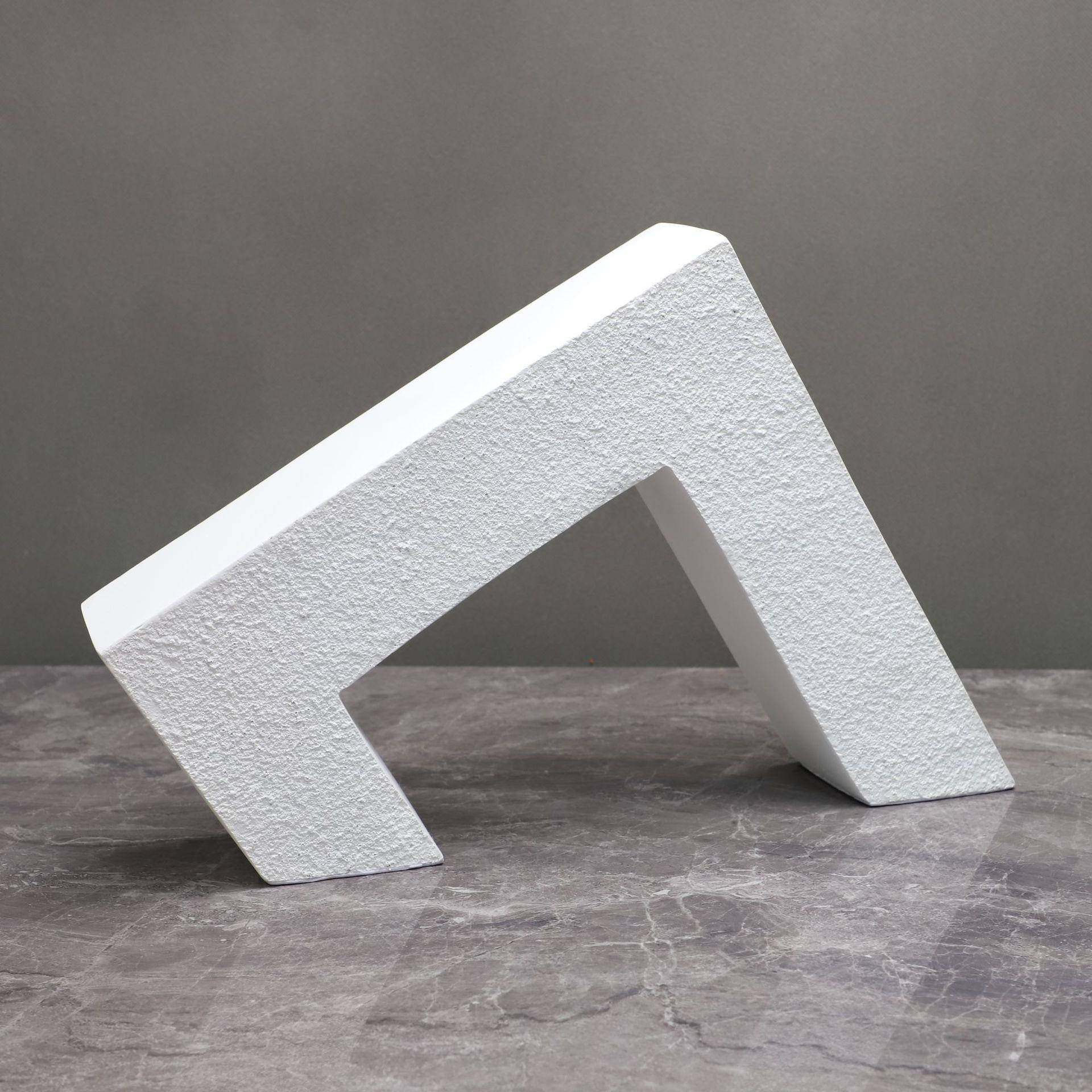 现代简约白色树脂几何建筑样板房售楼部卧室客厅书房桌面家居摆件,淘宝优惠券,粉丝福利购,淘宝优惠卷