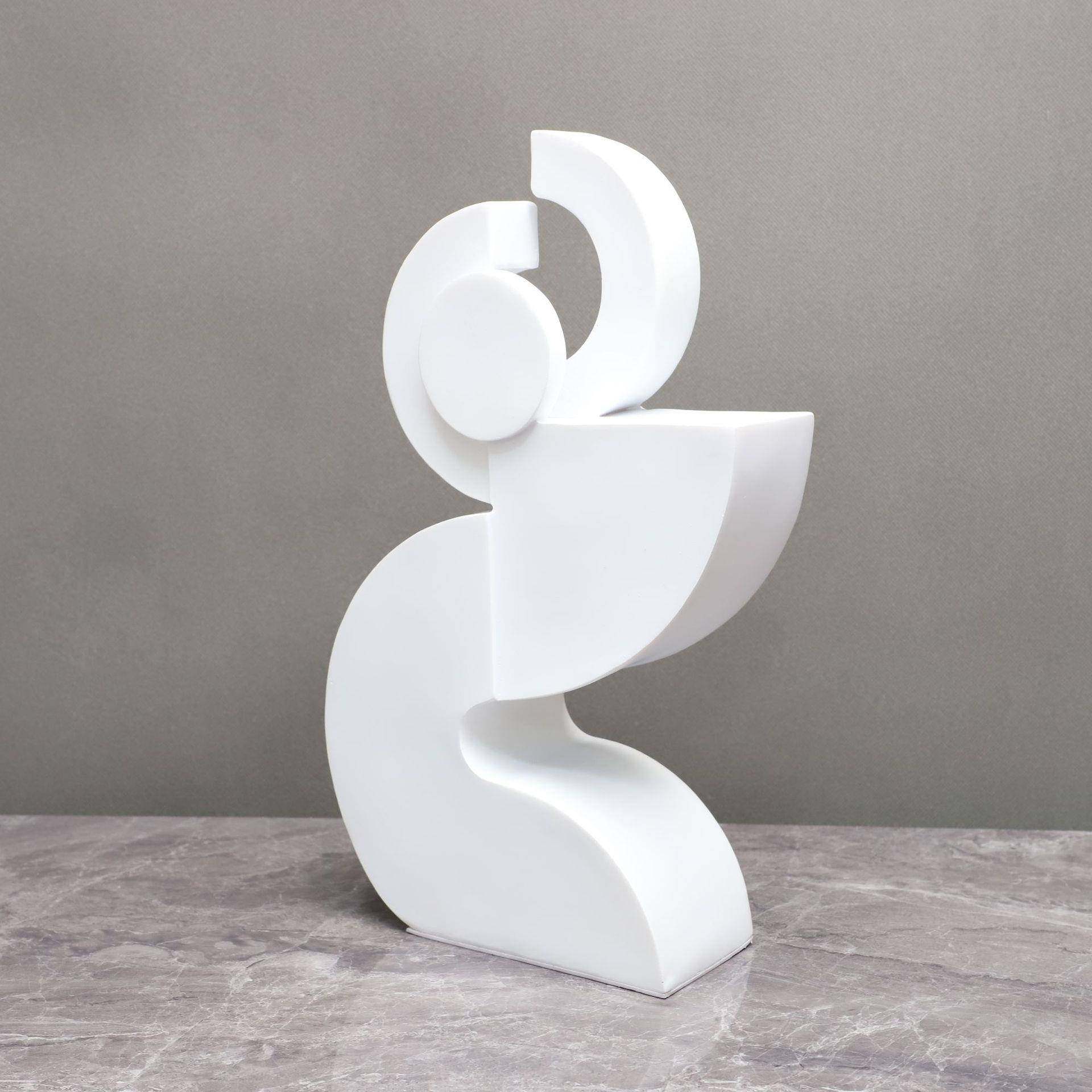 现代简约白色树脂几何建筑样板房售楼部卧室客厅书房桌面家居摆件,淘宝优惠券,粉丝福利购,淘宝优惠卷