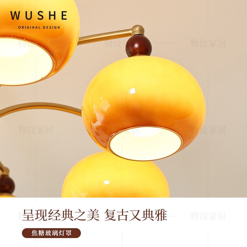 亦橙客厅吊灯中古风法式复古卧室主灯美式餐厅灯大厅高级感吸顶灯,淘宝优惠券,粉丝福利购,淘宝优惠卷