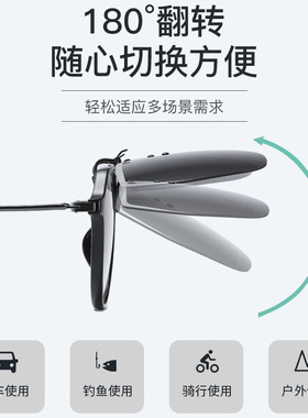 2021新款墨镜夹片男士开车专用超轻偏光太阳眼镜女夹片式日夜两用