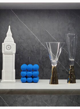 简约现代酒柜酒具玻璃摆件套软装样板间家居组合装饰品陶瓷摆设品