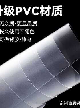 玻璃贴纸pvc磨砂透明办公室防偷窥透光不透人窗户贴 静电自粘