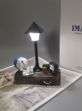 房间装饰品男生创意小夜灯摆件哆啦A梦机器猫礼物同学送男女生桌