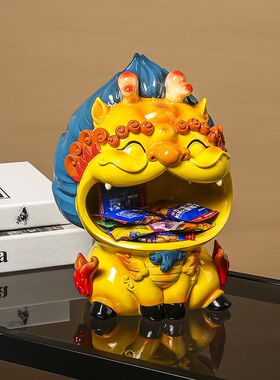 入户进门口钥匙收纳摆件家居客厅麒麟貔貅开业礼物玄关柜子装饰品