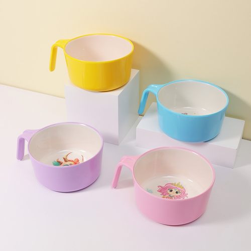 不动星萌儿童碗辅食餐具宝宝碗分格耐摔儿童小孩训练防烫吃饭家用 - 图3