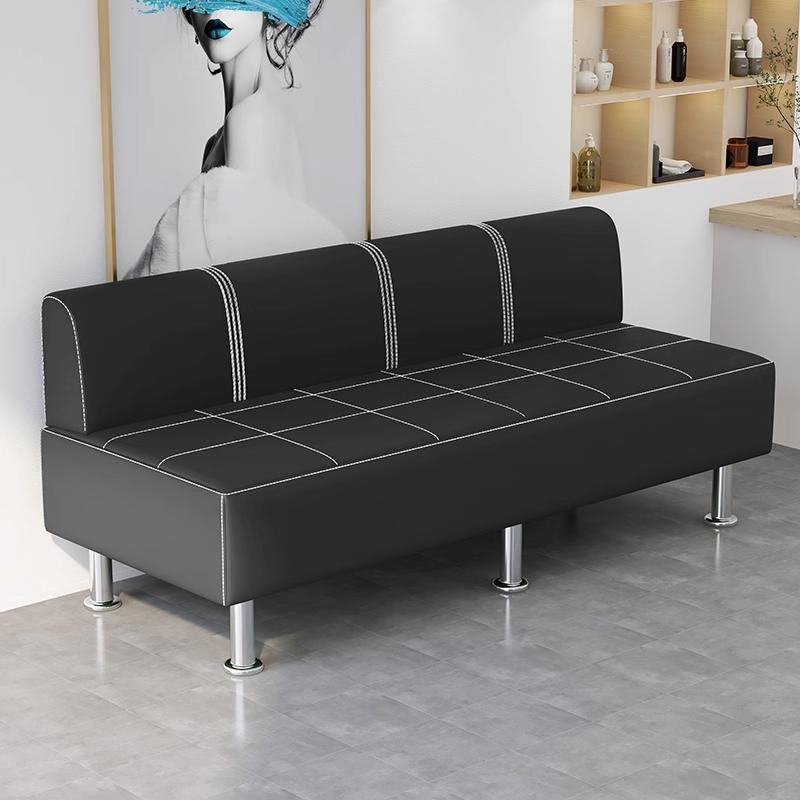 理发店等候椅网红发廊客人等待长条专用椅子定制美发店休息区沙发 - 图1