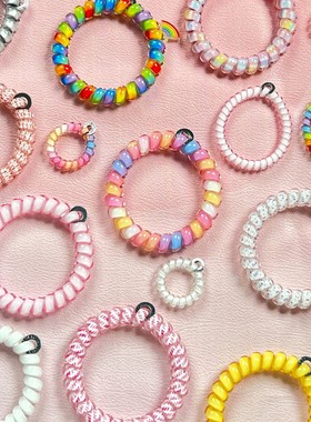 英国HOSUKKO【畅销款】电话线轻奢发圈女性发卡夹子头饰网红爆款