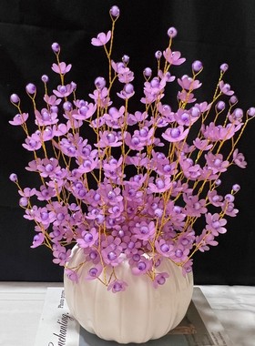 （活动中）送防摔南瓜花瓶，六叶花瓣炫彩幸福花材料包，手工DIY