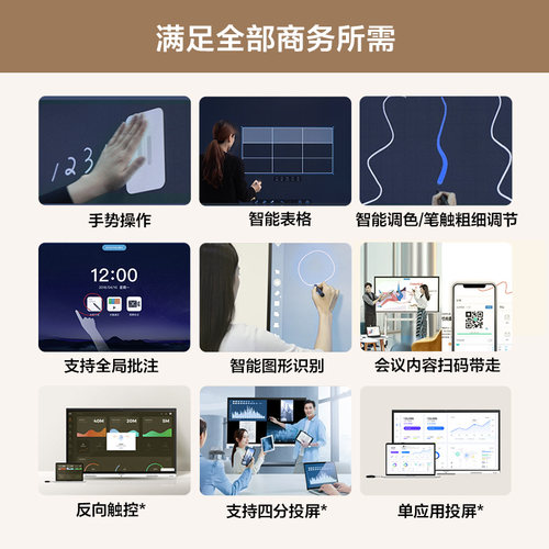 【新锐V6】MAXHUB会议平板一体机 新锐55 65寸 4K触摸 智能电子白板书写办公教学培训一体机无线传屏会议电视 - 图0
