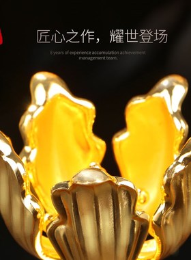 新款紫荆花金属奖杯定制 水晶奖牌定做公司员工颁奖礼品刻字纪念