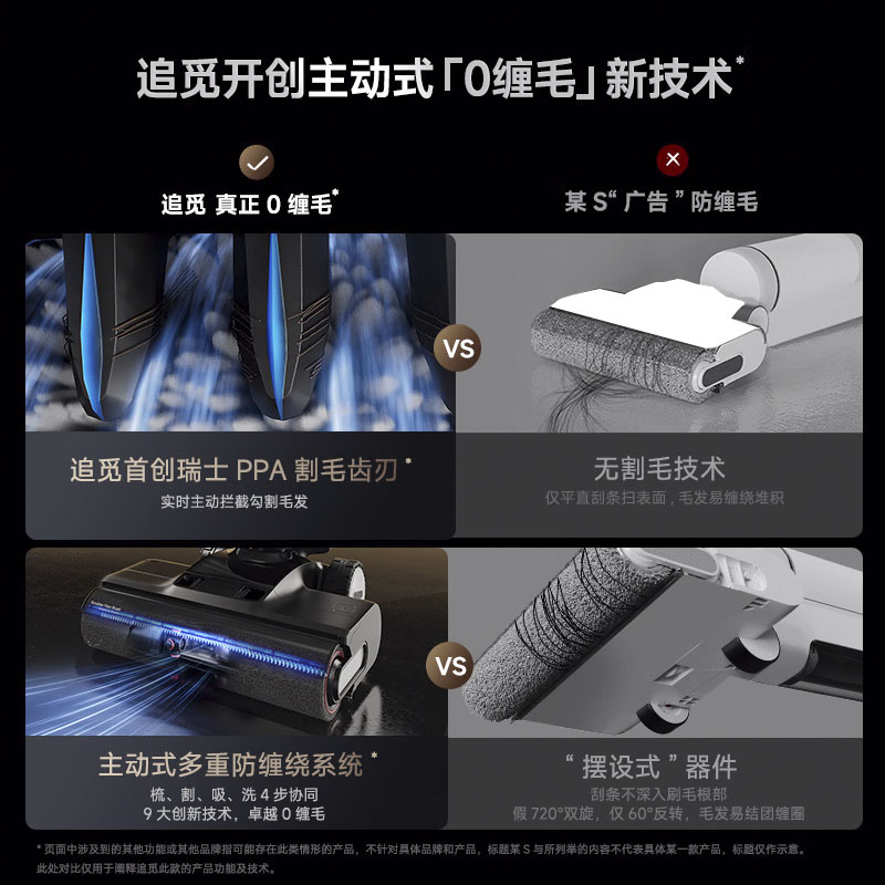 【政府补贴20%】追觅洗地机H20Ultra旋锋版家用智能吸尘洗拖一体