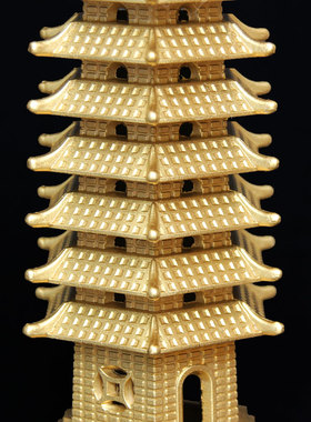 铜九层文昌塔摆件家居书房办公室工艺品装饰