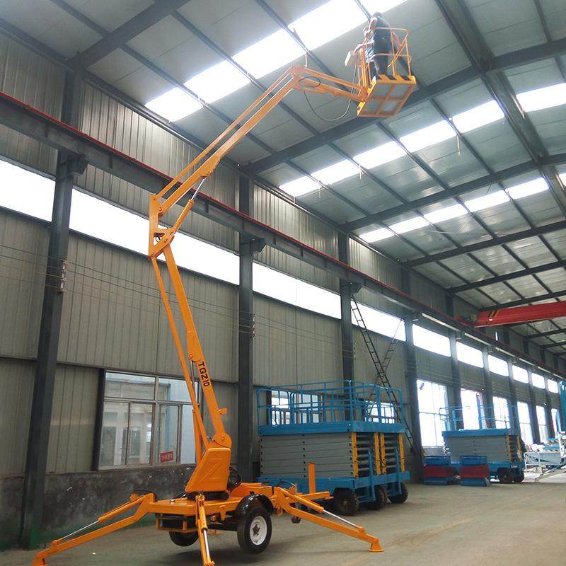 厂家供应拖车折臂式升降机移动式升降平台高空作业升降车,淘宝优惠券,粉丝福利购,淘宝优惠卷