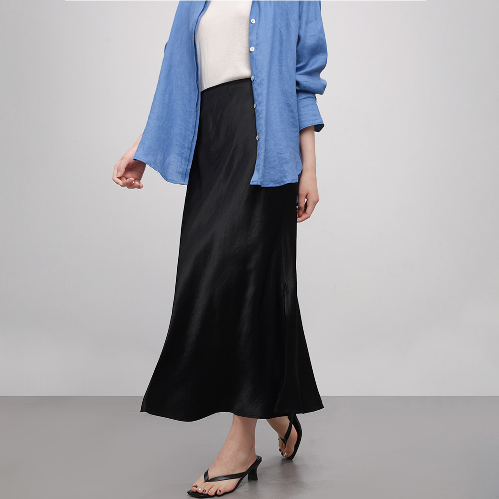 张小某梨形身材定制秋季紫色醋酸丝滑凉感显瘦缎面半身裙Q1249,淘宝优惠券,粉丝福利购,淘宝优惠卷