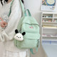 Dopamine color girly plaid small backpack