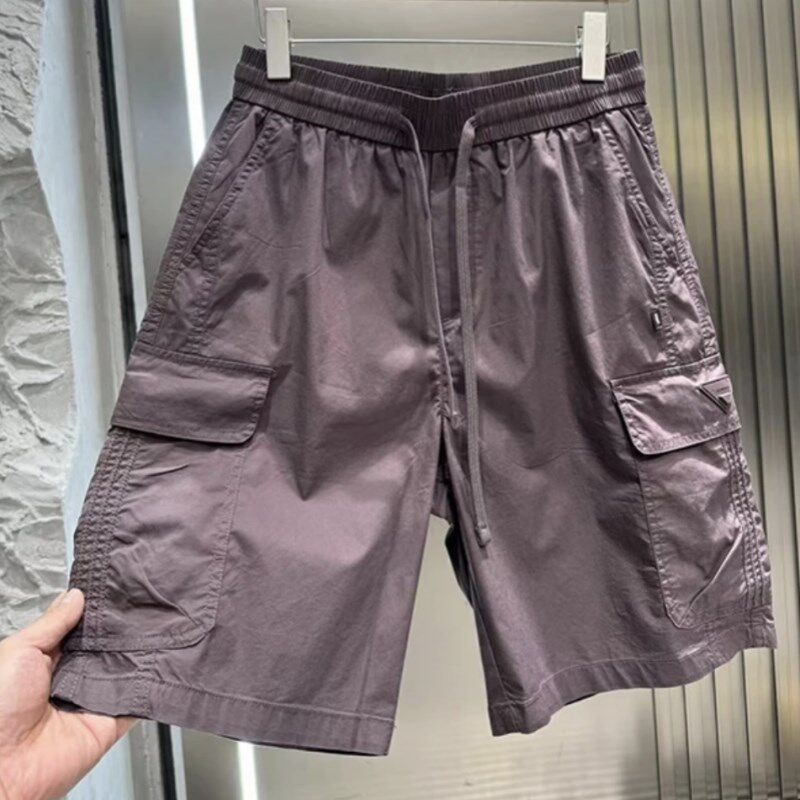 夏季男士新款大口袋棉感工装短裤时尚百搭宽松透气直筒休闲五分裤,淘宝优惠券,粉丝福利购,淘宝优惠卷