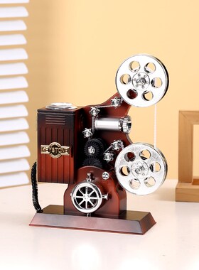 复古怀旧音乐盒摆件留声机桌面装饰品老式八音盒拍照道具生日送礼