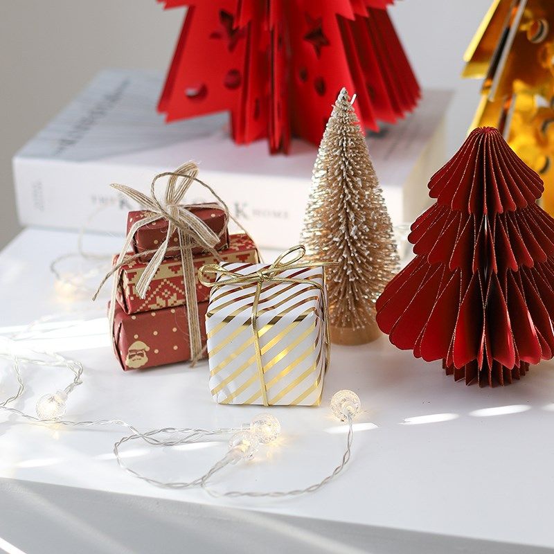 新款新年装饰迷你礼物包礼盒装饰挂件圣诞树麋鹿配件包圣诞装饰品,淘宝优惠券,粉丝福利购,淘宝优惠卷