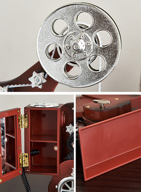 复古留声机电视柜装饰摆件家居饰品音乐盒八音盒怀旧老物件小礼品